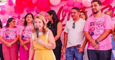 Presidente Iracema Vale prestigia ações do Outubro Rosa em Barreirinhas