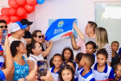 Prefeito Joãozinho Pavão inaugura nova escola no povoado Ponta D’Areia de São Bento