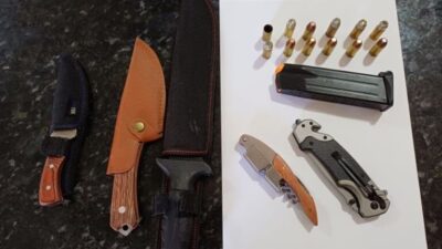 Motorista é preso pela PRF com munições de uso restrito e armas brancas na BR-135, no MA