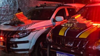 PRF e PM apreendem mais de 41 kg de maconha na BR-226, no MA; dois homens foram presos por tráfico