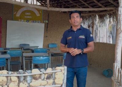 “Escola de taipa em pleno 2025! É um absurdo!”, denuncia deputado Wellington