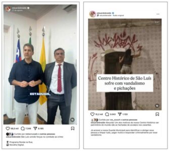 43 dias após anunciar “mega projeto” de segurança, Braide não consegue resolver pichação no Centro Histórico