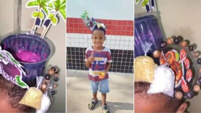 Em Cururupu, mãe e filho transformam a paixão pela juçara em um penteado que viralizou