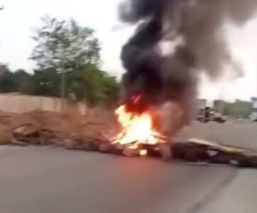 População realiza protesto na BR-222 em Santa Inês após série de acidentes fatais