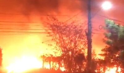 Incêndio atinge área da Polícia Militar em Pindaré-Mirim, no MA