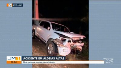 Homem morre e três pessoas ficam feridas em acidente entre duas caminhonetes na zona rural de Aldeias Altas