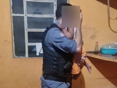 Imperatriz: após denúncia de maus-tratos, bebê de um ano é resgatado pela PM