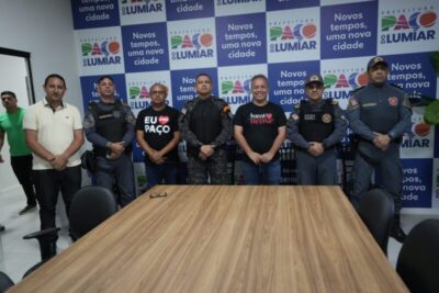 Fred Campos reforça parceria com forças de segurança e vistoria obras do novo quartel do 22º BPM em Paço do Lumiar