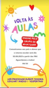 ABSURDO! Em São Luís, alunos terão aula pelo “grupo de WhatsApp”