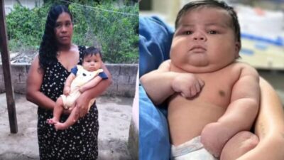 Bebê de quase 7 kg nasce de parto normal no ES; mãe e criança enfrentam complicações