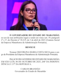 Adjunta da SEMA assume a presidência da Emap um ano após a saída de Gilberto Lins
