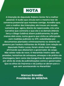 A vinda à tona dos áudios e as notas de Marcos Brandão e do PSB…