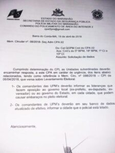 RECORDAR É VIVER: Já que o assunto é “espionagem”, vamos lembrar do Coronel Eron em pleno governo Flávio Dino