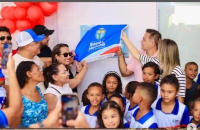 Prefeito Joãozinho Pavão entrega o C.E.F. Raimundo Sousa a população de Santa Helena