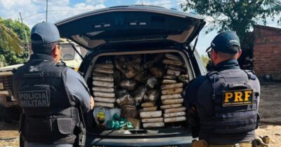 Mais de 140 quilos de droga é apreendida em caminhão guincho no município de Santa Quitéria
