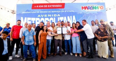 Brandão assina ordem de serviço da terceira etapa das obras da Avenida Metropolitana