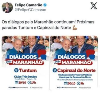 Felipe Camarão segue com projeto ‘Diálogos pelo Maranhão’