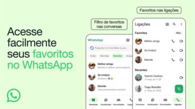 WhatsApp lança recurso que permite aos usuários escolher contatos favoritos