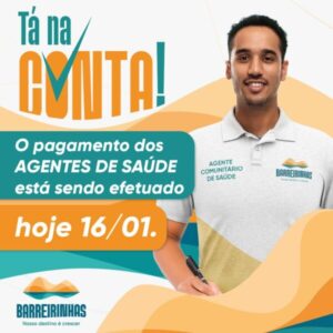 Prefeitura de Barreirinhas anuncia pagamento dos Agentes Comunitários de Saúde