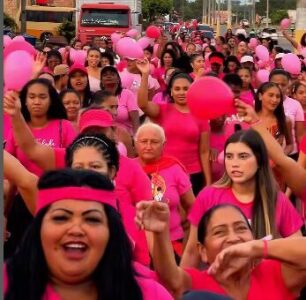 Caminhada Outubro Rosa mobiliza Pedro do Rosário