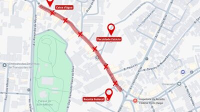 Trânsito é alterado na Rua Oswaldo Cruz em direção ao Centro de São Luís; veja como fica
