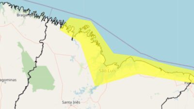 Meteorologia emite alerta de ventos costeiros em mais de 40 cidades do litoral do Maranhão