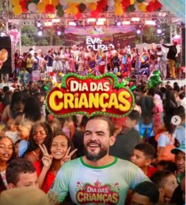 Paulo Curió e Eva Curió realizam Mega festa para as crianças de Turilândia
