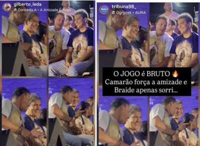 ‘Postura’ – Camarão se comporta como ‘tiete de Braide’ em evento religioso… – Blog do Varão