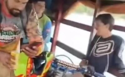 Balsa que transportava trilheiros, motos e quadriciclo afunda no Rio Tocantins