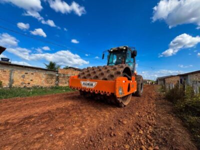 O Asfalto está chegando no bairro Morada Nova