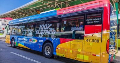 Ônibus elétrico começa a circular pela Grande Ilha em fase de testes