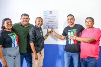 Prefeito Adriano Freitas entrega escola totalmente reconstruída no povoado Aningas, em São Vicente Ferrer