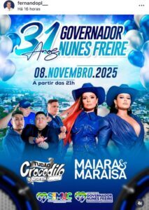 Prefeito de Governador Nunes Freire mantém show de Maiara e Maraisa apesar de recomendação do MPMA