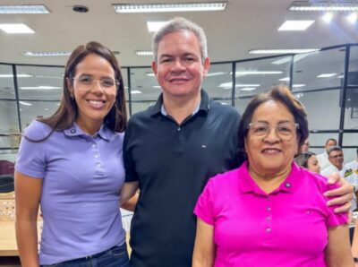 Rafael confirma apoio à chapa com Socorro Waquim e Gisele Bezerra durante convenção municipal do MDB em Timon