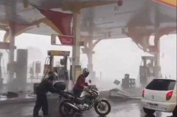 Chuvas no DF têm queda de granizo, ventania e estragos; veja vídeos