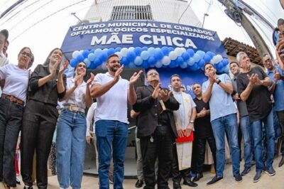Juscelino participa de inauguração de centro oftalmológico em Santa Inês