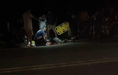 Pedestre é atropelado por motocicleta na BR-135 em Presidente Dutra; vítima foi socorrida pelo SAMU