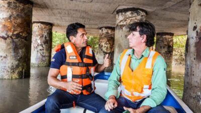 Deputado Wellington e técnicos fiscalizam ponte do Estreito dos Mosquitos e do município de Rosário