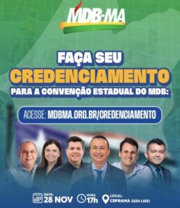 MDB reunirá líderes políticos de todo Maranhão em convenção estadual