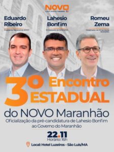 Pré-candidatura de Lahesion será oficializada durante ato em São Luís no dia 22