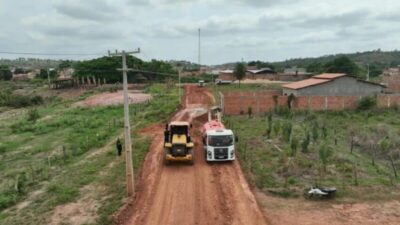 Prefeita Suane Dias e governador Carlos Brandão avançam com pavimentação no Bairro Raimundo Cruz, em Gonçalves Dias