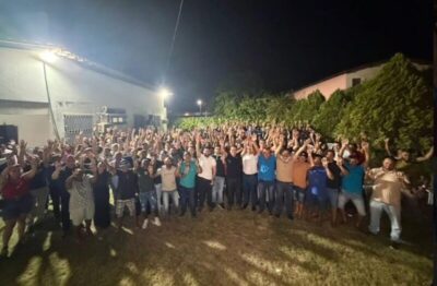 Reunião de lideranças políticas que apoiam Marcos Miranda Júnior para deputado estadual em Bacabal