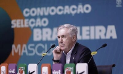 Carlo Ancelotti convoca seleção para os dois últimos amistosos de 2025