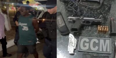 Motorista é preso com pistola após acidente na Avenida dos Africanos
