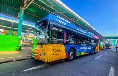 Ônibus elétrico começa a circular pela Grande Ilha
