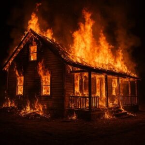 HOMEM É PRESO APÓS INCENDIAR CASA DA EX-COMPANHEIRA NA ZONA RURAL DE PERITORÓ