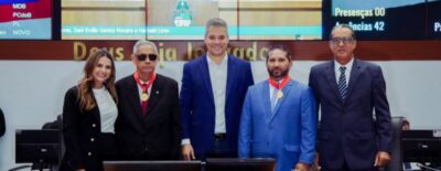 Alema entrega medalha “Canhoteiro” aos desportistas Emílio Moreira e professor Betinho