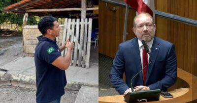 Wellington denuncia escolas de taipa e Othelino Neto rebate