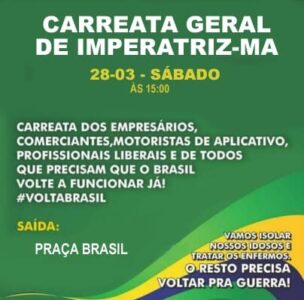Carreata Geral de Imperatriz deste sábado (28) é proibida pela Justiça.