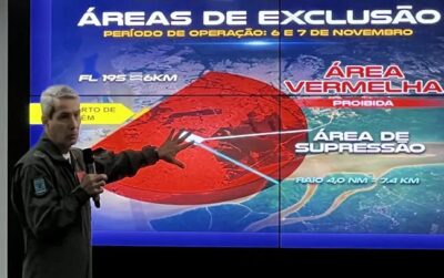 Cúpula de líderes da COP30 terá restrição de voos, caças e anti-drones